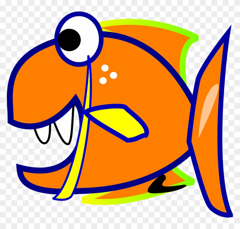 Cartoon Fish Picture 18, - ปลา สี ส้ม การ์ตูน #393868