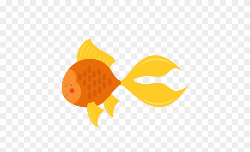 Cute Goldfish Svg Cut File For Cricuts Svg Scrapbook - Cute Goldfish Clipart #393895