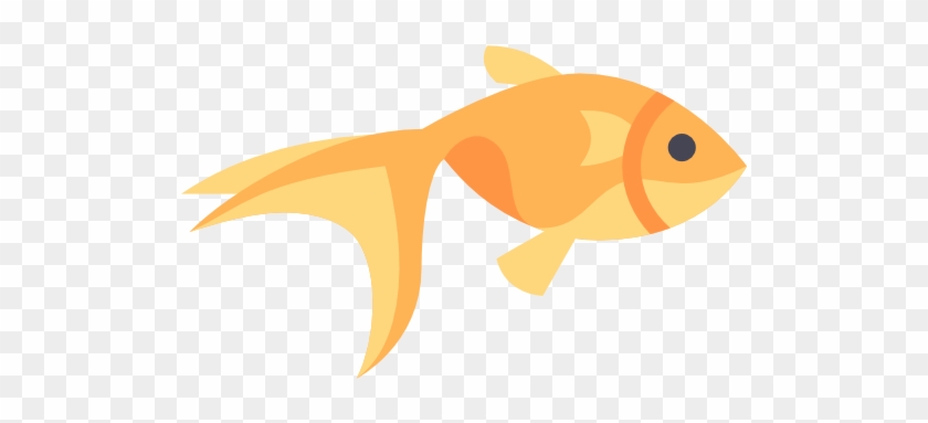 Goldfish Free Icon - Water Animals Cartoon Png #393904