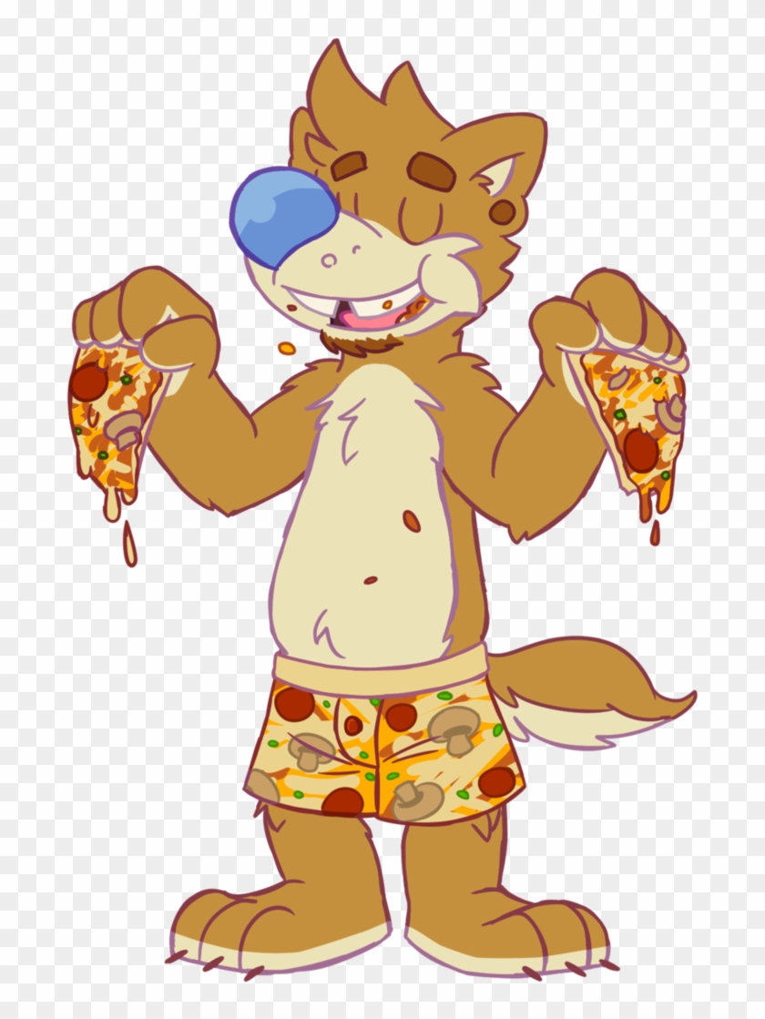 Pizza By Goronic - Furry Eating Pizza #393945