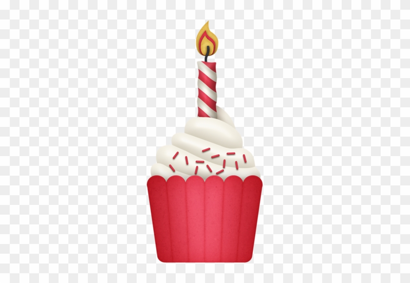 Art Cupcakes - Red Birthday Cupcake Png #394002