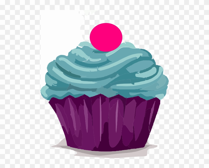 Cupcake Clipart Purple Cupcake - Cute Cupcake Illustration Png #394015
