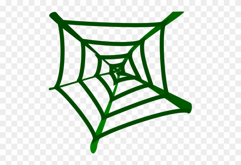 Spider - Green Spider Web Clipart #394142