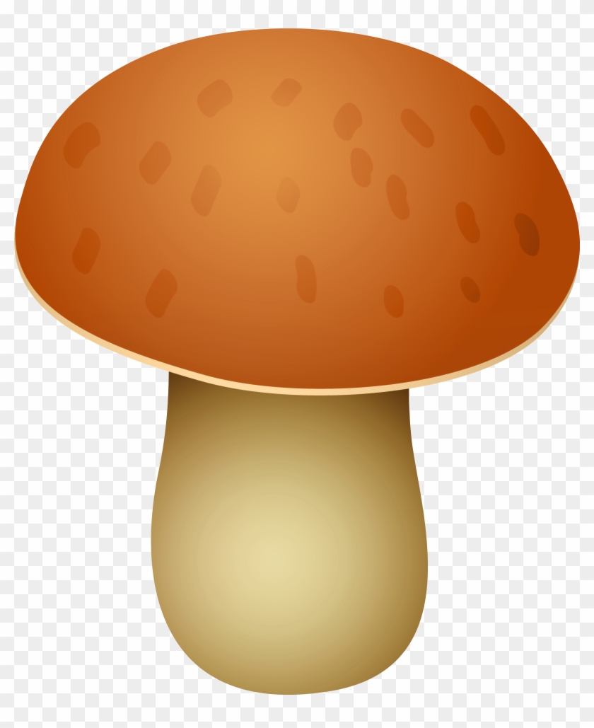 Brown Spotted Mushroom Png Clipart - Brown Mushroom Clipart #394247