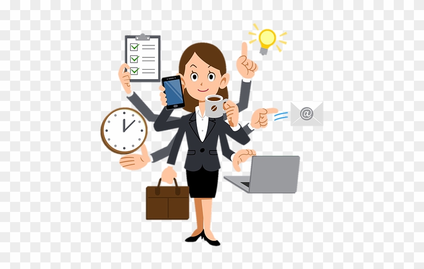 Become More Productive As A Modern Age Entrepreneur - Multitasking Clipart #394371