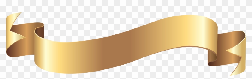 Gold Banner Png Clip Art Image - Silver Ribbon Banner Png #394415
