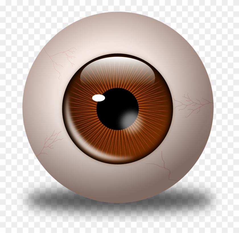 Brown Eyes Clipart Brown Eyeball - Eye #394481