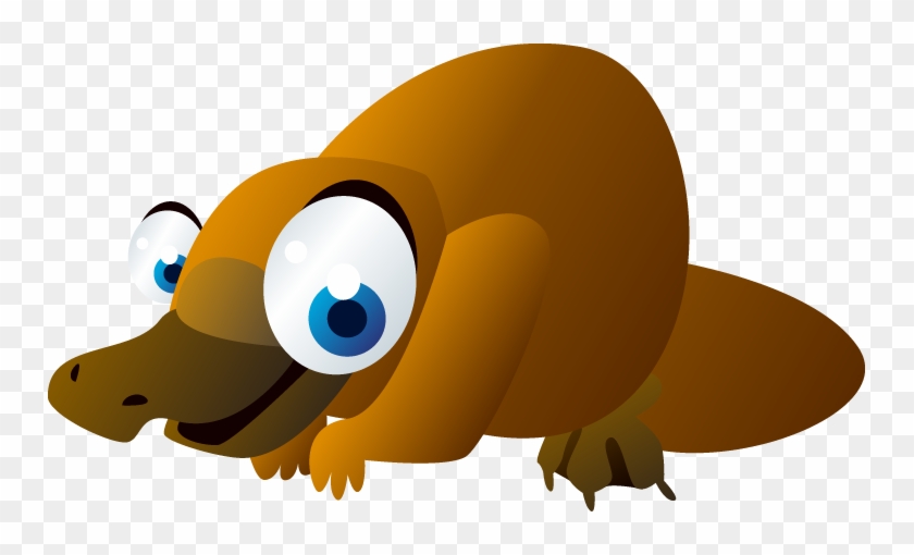Platypus Cartoon Illustration - Platypus Cartoon Illustration #394492