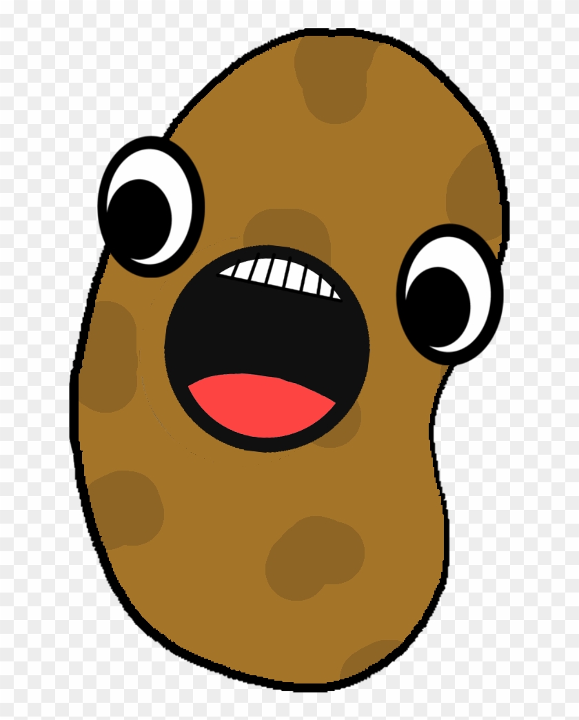 Weird Cartoonish Spotted Dude With Weird Eyes - Cartoon Potato #394505