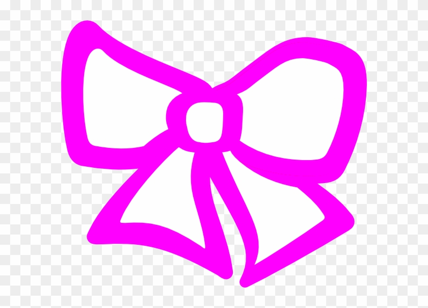 Pink Hair Bow Clip Art At Clker - Hair Bow Clip Art #394524