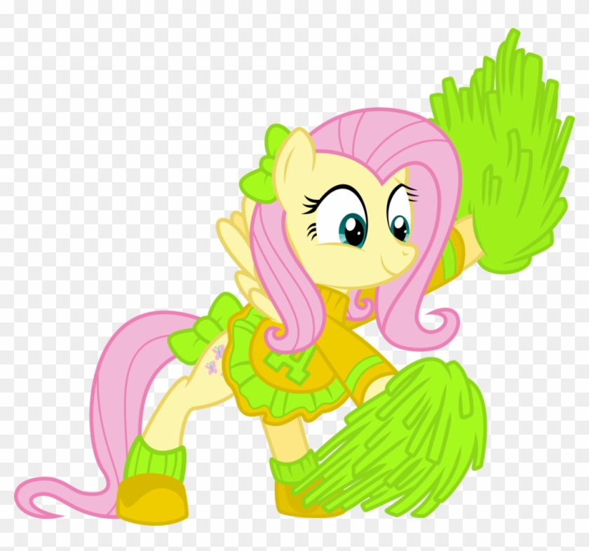 Cheerleader Fluttershy By Yetioner Cheerleader Fluttershy - Cheerleader My Little Pony #394527