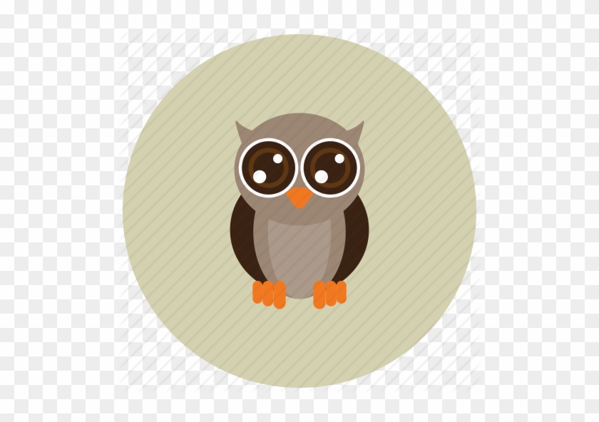 Owl Circle Icon - Owl Icon Png #394547