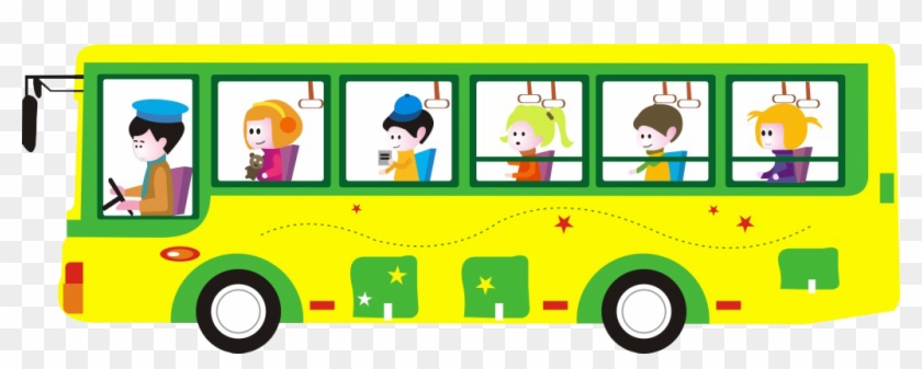 Bus Cartoon Public Transport - Cartoon Bus Png #394641