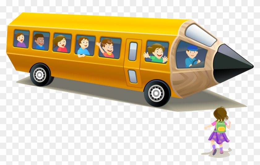 School Bus Drawing Pencil - Pre School Bus Vector Png #394648