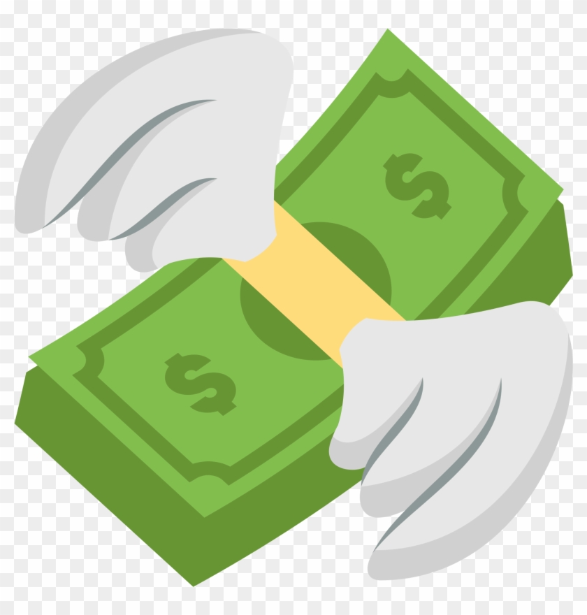 Money Clipart Emoji - Flying Money Emoji #394655