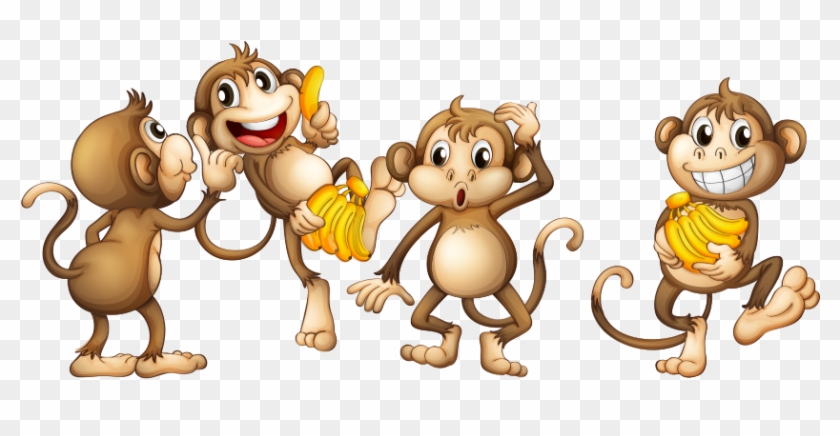 Home Page Art For Pediatric Dentist Dr - Cartoon Monkey Swinging On A Vine #394679