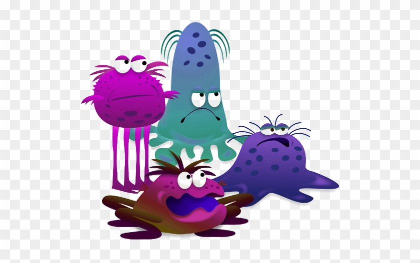 Flirting With Danger - Germs Hiding Clipart Png #394721