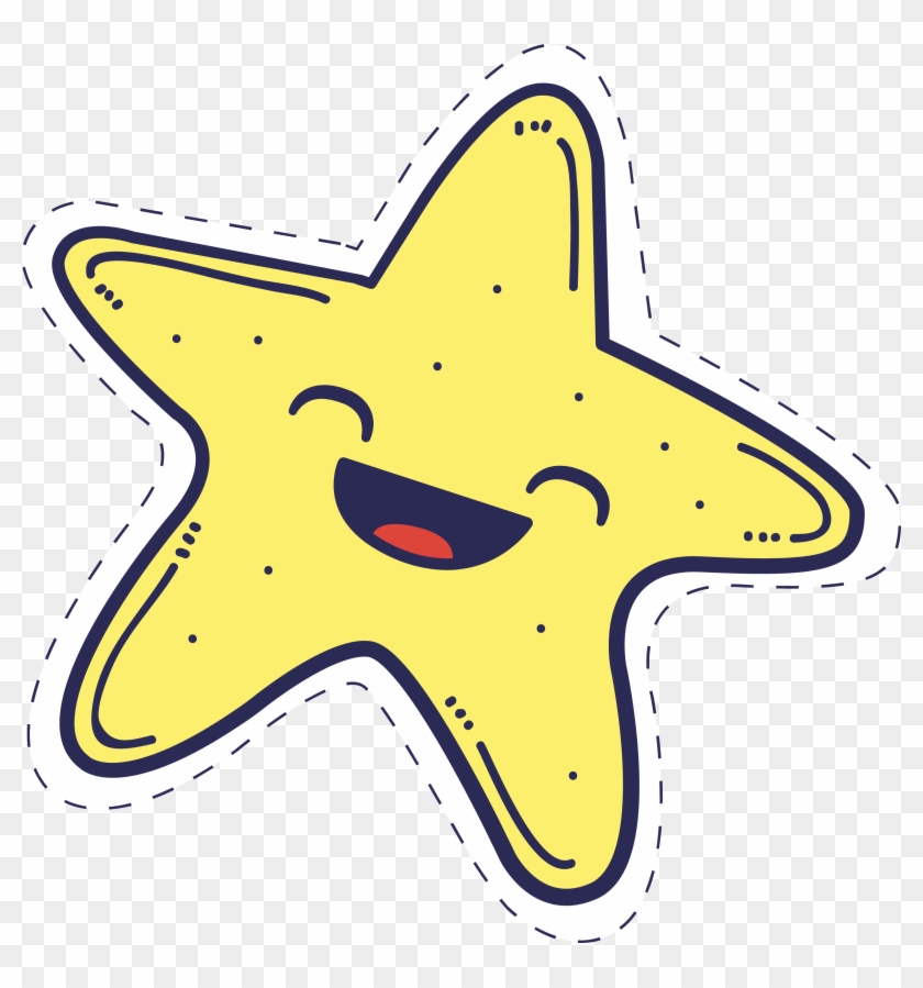 Starfish Cartoon Clip Art - Star Fish Cartoon #394746