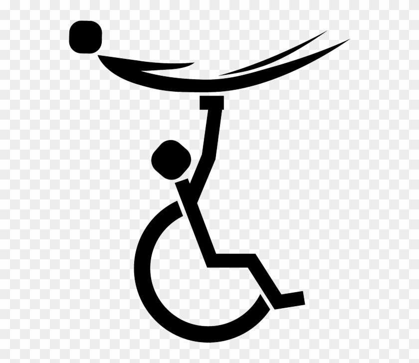 Wheelchair Partner Stunt Cheerleading - Calligraphy #394779