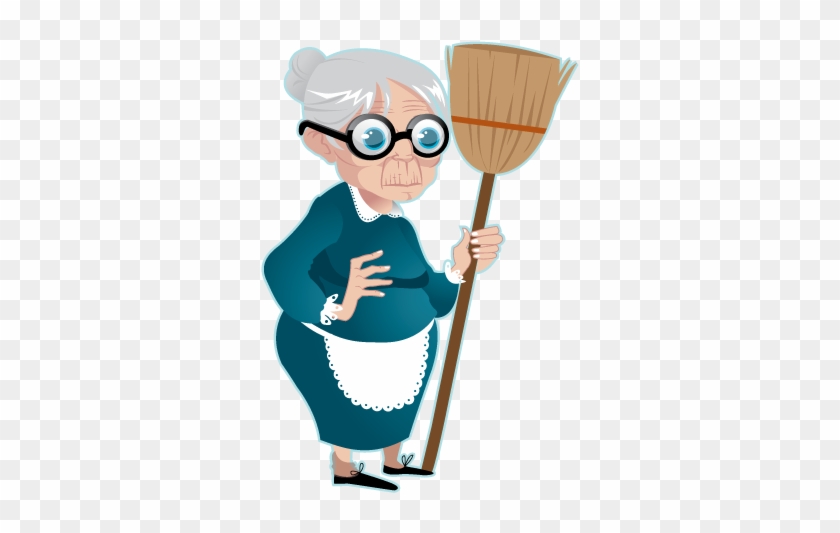 Grandma By Alipoulpe - Broom, clipart, transparent, png, images, Download.