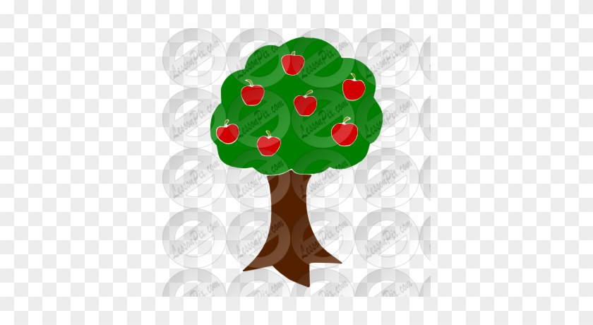 Apple Tree Stencil - Illustration #395015