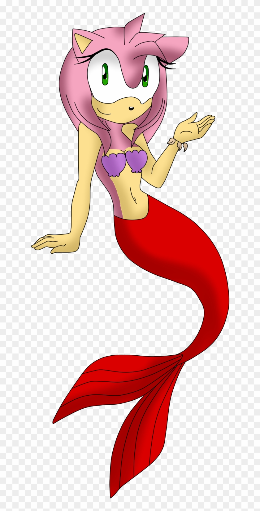 Pc Mermaid Amy Rose By Miss-aquatic - Comics #395142