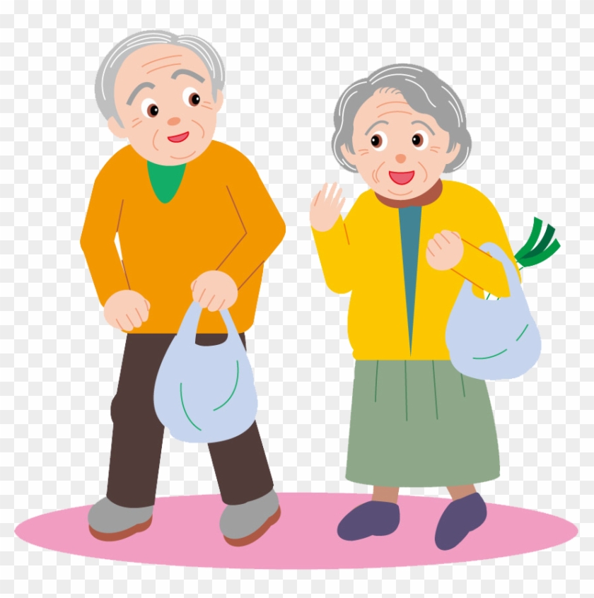 Couple Old Age Drawing Cartoon Clip Art - Couple Old Age Drawing Cartoon Clip Art #395178