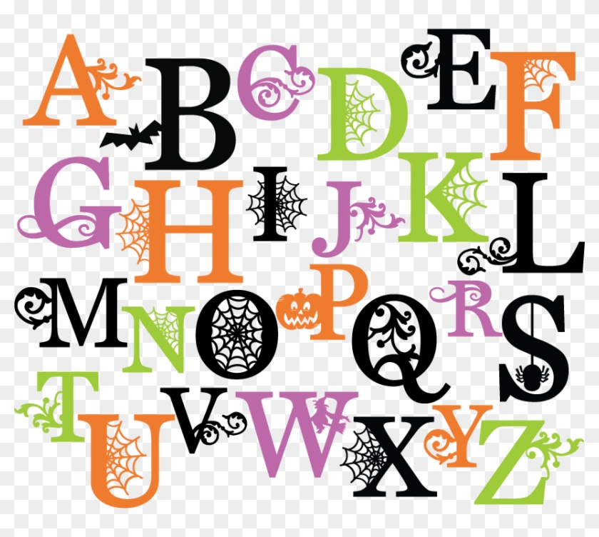 Letter Halloween Scrapbooking Scalable Vector Graphics - Letter Halloween Scrapbooking Scalable Vector Graphics #395242