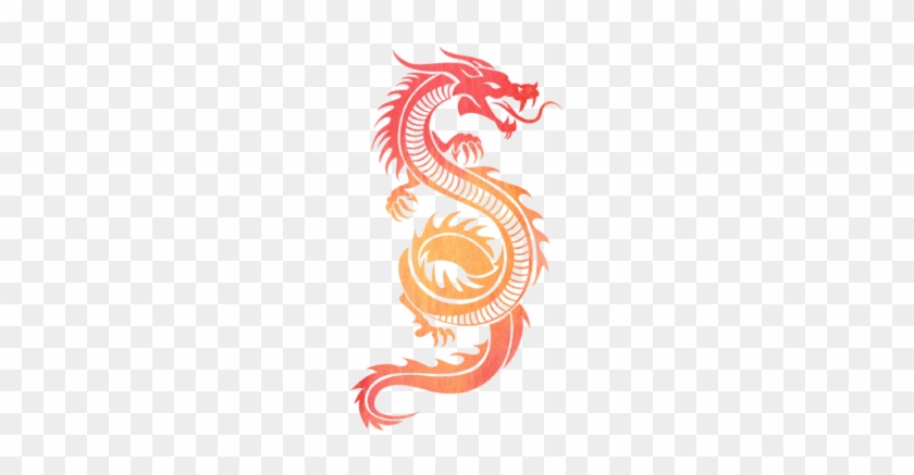 Chinese Dragon Silhouette, Chinese, Dragon, Silhouette - Chinese Red Dragon Tattoo #395238