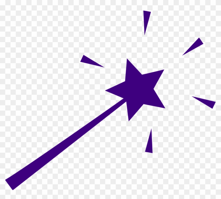 Purple Star Cliparts 2, Buy Clip Art - Wand Clipart #395396