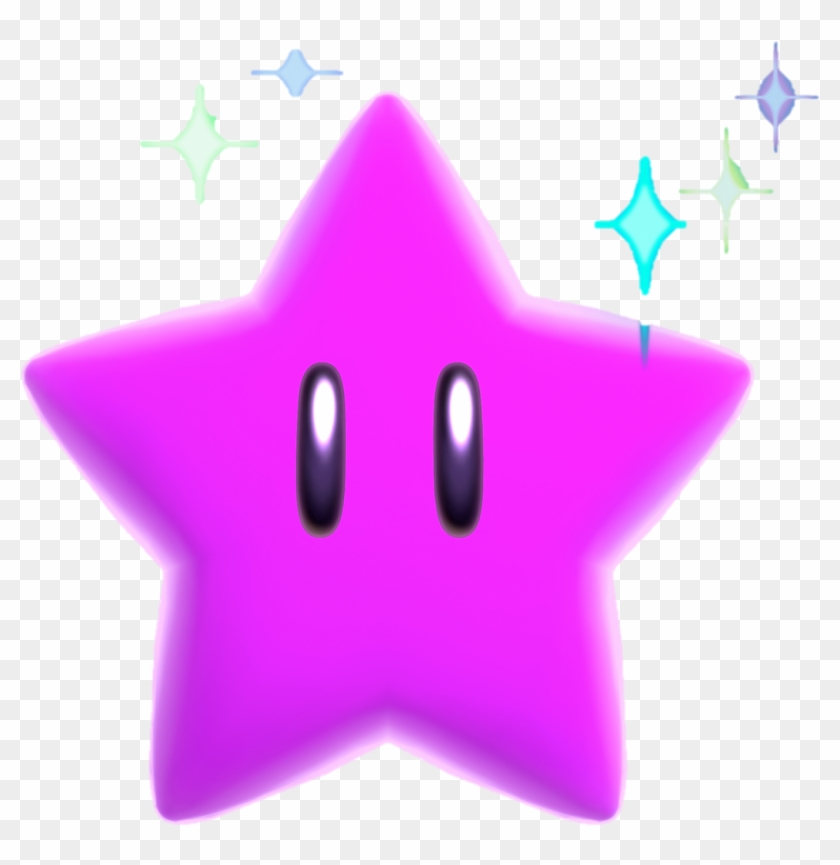 Purple Star For Kids - Mario Boost Star #395432