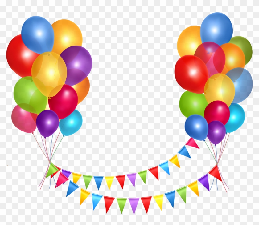 Balloons Celebration Clip Art - Note Cards (pk Of 20) #395470