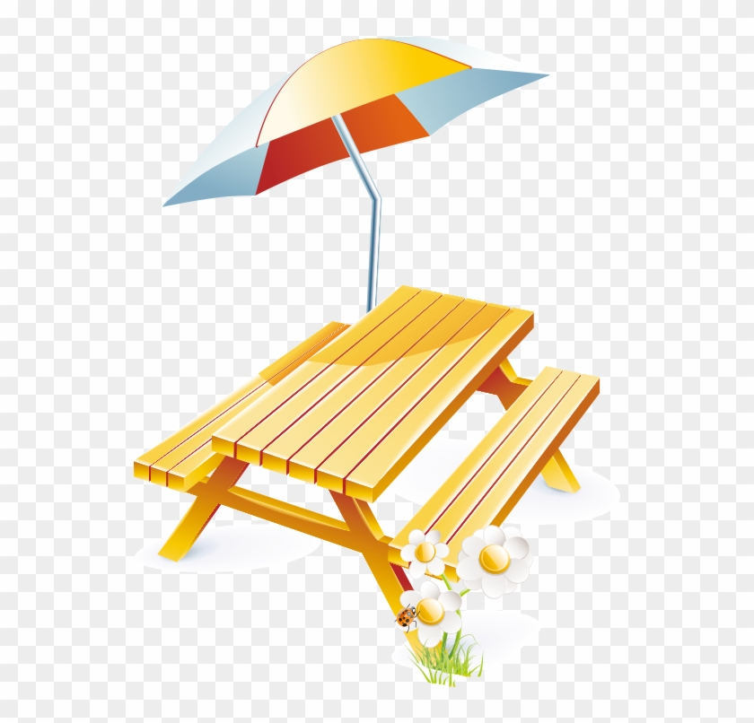 Vector Driving Beach Umbrellas And Chairs - Vector Driving Beach Umbrellas And Chairs #395530