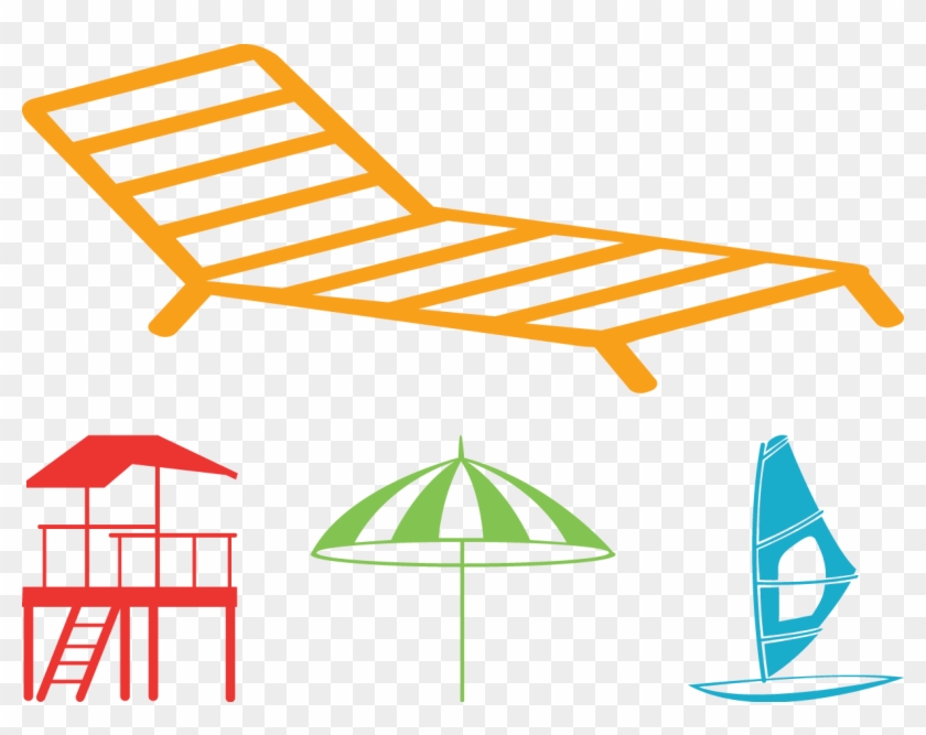 Beach Silhouette Clip Art - Beach Silhouette Clip Art #395536