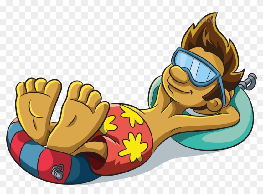 Cartoon Relaxation Clip Art - Funny Status Hindi New - Free Transparent PNG  Clipart Images Download