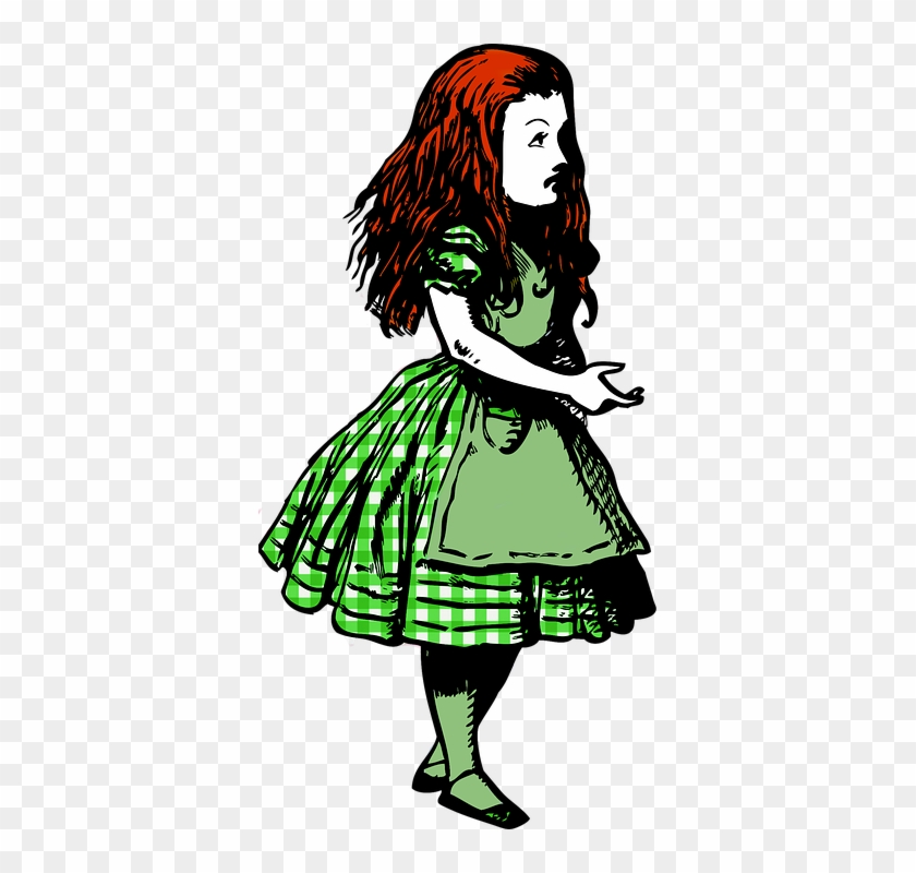 Alice In Wonderland Clipart 9, - Ilustracion Alicia En El Pais De Las Maravillas Png #395537