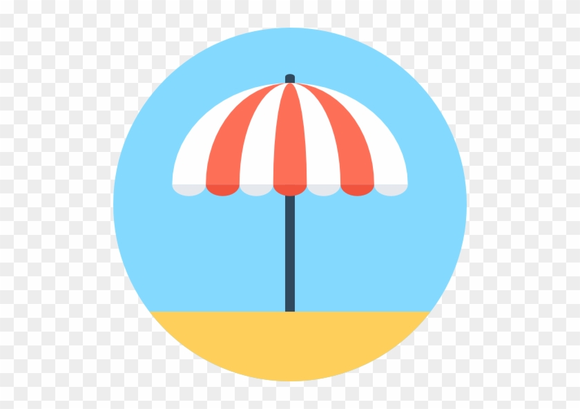 Sun Umbrella Free Icon - Umbrella Flat Icon #395545