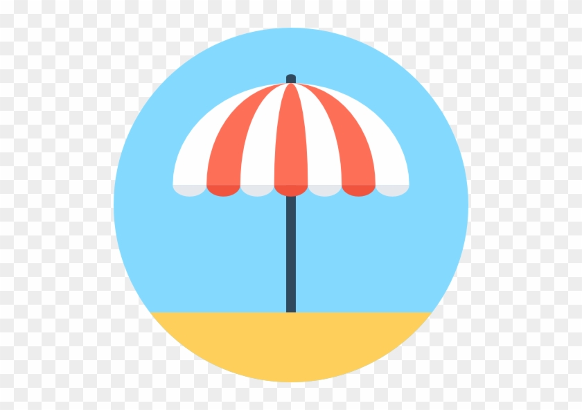 Sun Umbrella Free Icon - Umbrella Flat Icon #395545