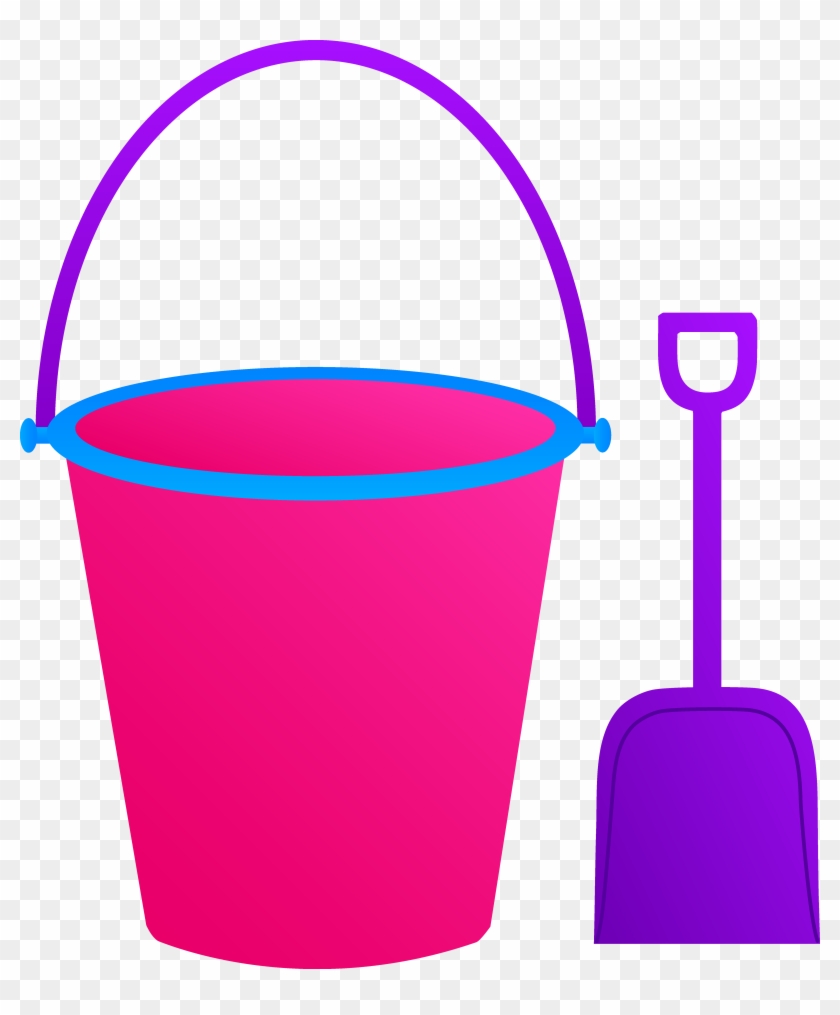 Beach Bucket Clipart Png - Cartoon Pail And Shovel - Free Transparent PNG  Clipart Images Download