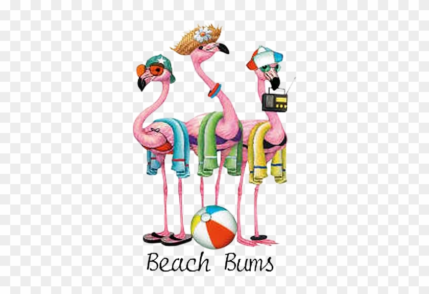Flamingo T-shirt - Beach Bums - Flamingos Beach Bums #395597