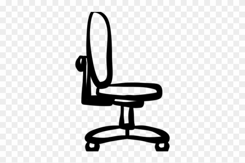 Chair Clipart Icon - White Office Chair Clipart #395612