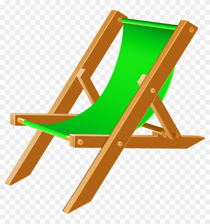 Clipart, Beach Umbrella - Chair #395633