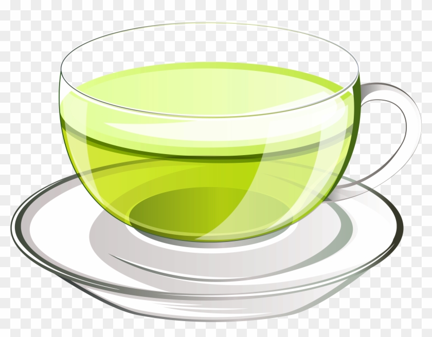 Tea Cup Clipart Full Cup - Green Tea Cup Png #395665