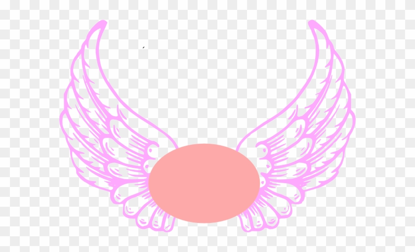 Pink On Pink Guardian Angel Wings Clip Art - Baby Angel Wings Clip Art #395664