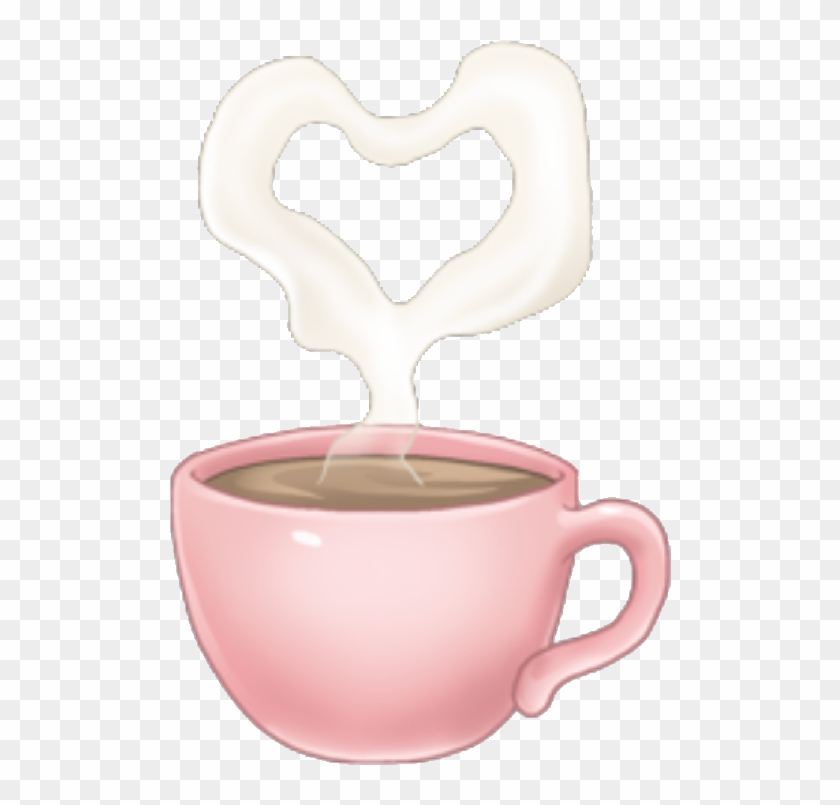 Arimoji Coffee Heart Pink Cute Tumblr Drink Sticker - Beverages #395676