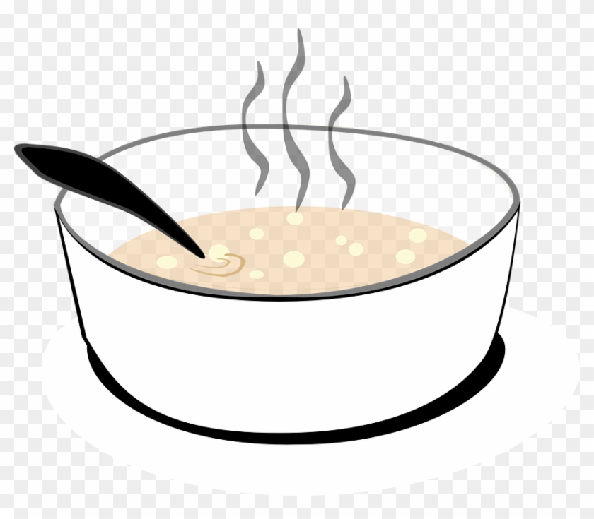 Soup Clipart Mangkok - Cuchara En Sopa Caliente #395697