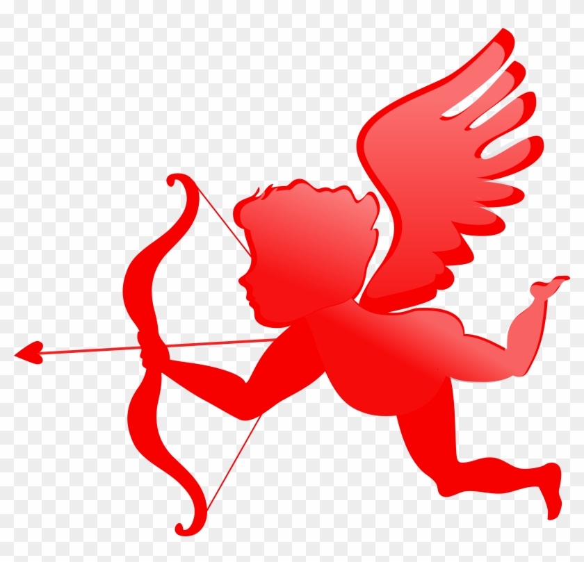 Cherub Valentines Day Cupid Angel Clip Art - Red Cupid #395730