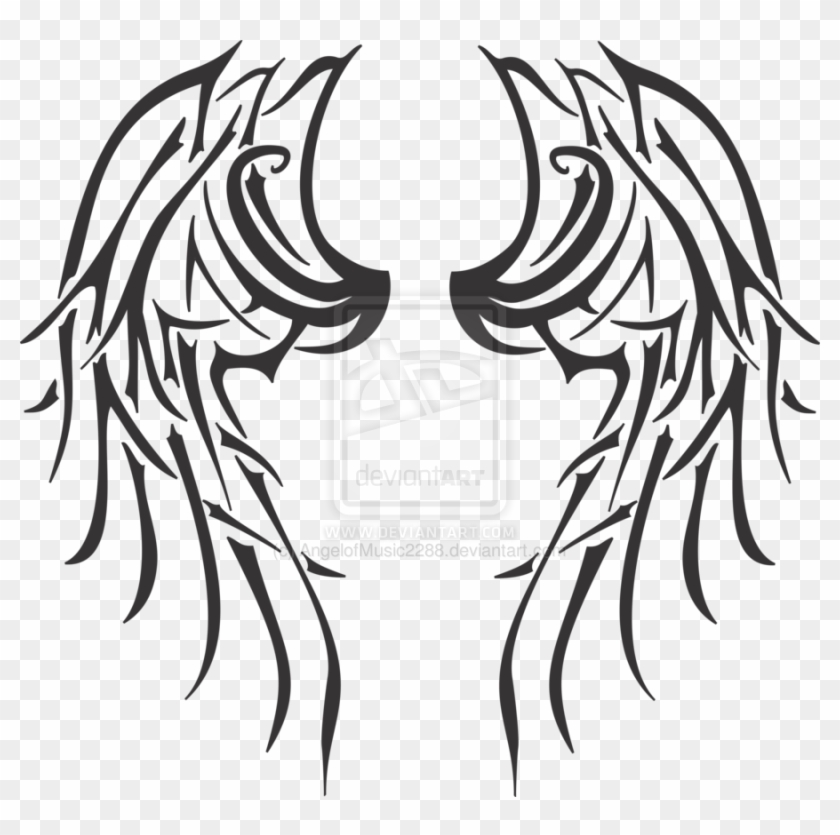 Tattoo Angel Drawing Flash - Tattoo Angel Drawing Flash #395823