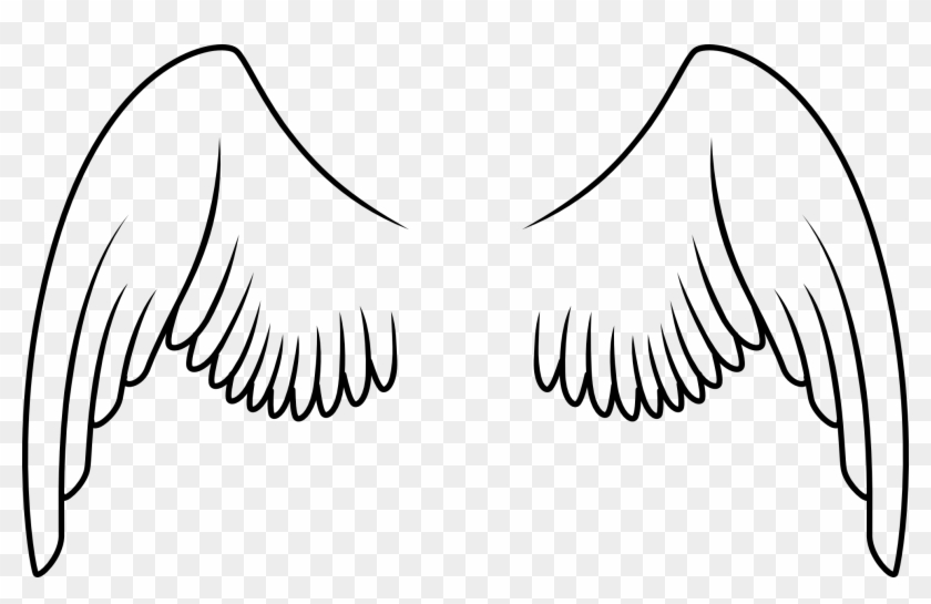 White Angel Wings Clipart - Alas De Ave Para Colorear #395829