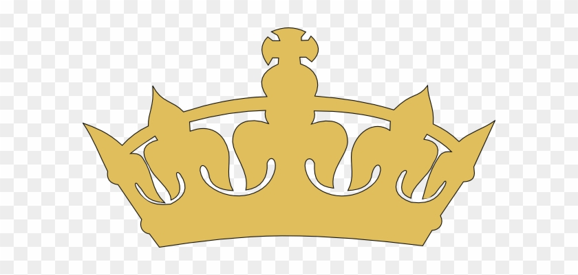 Golden Crown Clip Art At Clker - Transparent Golden Crown Logo #395856